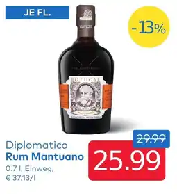 T&G Diplomatico Rum Mantuano Angebot