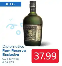 T&G Diplomatico Rum Reserva Exclusiva Angebot