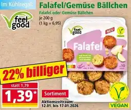 Norma Falafel oder Gemüse Bällchen Angebot