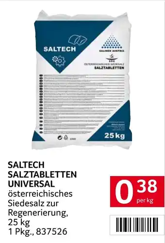 Transgourmet Saltech salztabletten universal Angebot