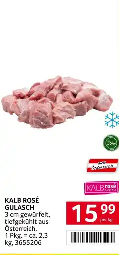 Transgourmet Kalb rosé gulasch Angebot