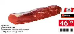 Transgourmet Quality jungstier filet Angebot