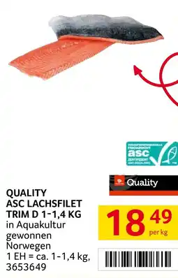Transgourmet Quality asc lachsfilet trim d Angebot