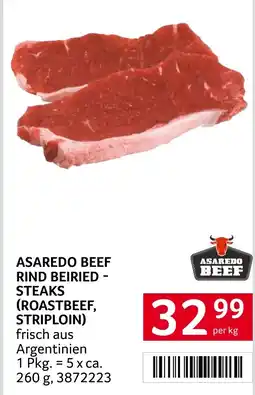 Transgourmet Asaredo beef rind beiried - steaks (roastbeef, striploin) Angebot
