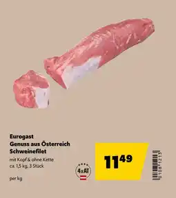 Eurogast Grissemann Eurogast Genuss aus Österreich Schweinefilet Angebot