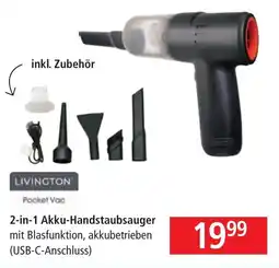 Pagro Diskont 2-in-1 Akku-Handstaubsauger Angebot