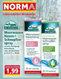 Norma Meerwasser Nasen Schnupfen spray Angebot