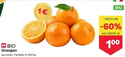 MPreis Bio orangen Angebot