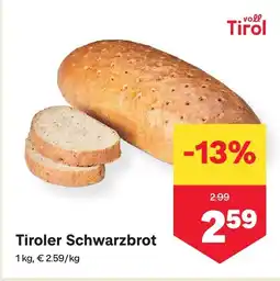 MPreis Tiroler Schwarzbrot Angebot