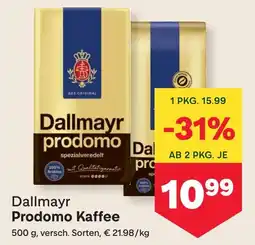 MPreis Dallmayr prodomo kaffee Angebot