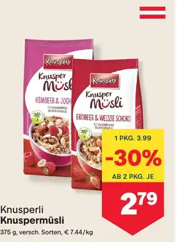 MPreis Knusperli knusper müsli Angebot