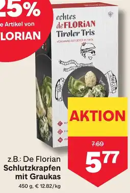 MPreis z.B.: De Florian Schlutzkrapfen mit Graukas Angebot