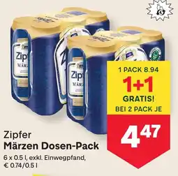 MPreis Zipfer Märzen Dosen-Pack Angebot