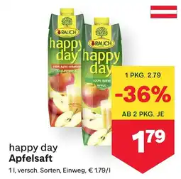 MPreis happy day Apfelsaft Angebot