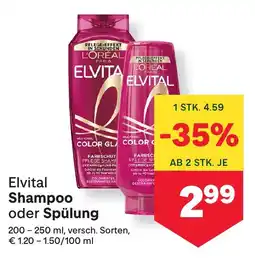 MPreis Elvital shampoo spülung Angebot