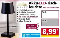 Norma Akku-led-tisch-leuchte Angebot
