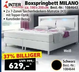 Norma boxspringbett milano Angebot