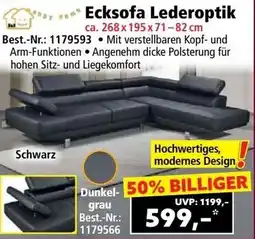 Norma Ecksofa Lederoptik Angebot