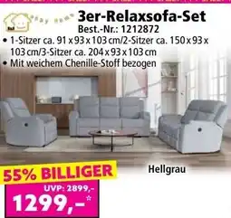 Norma 3er-Relaxsofa-Set Angebot