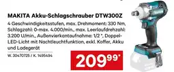 Lagerhaus MAKITA Akku-Schlagschrauber DTW300Z Angebot