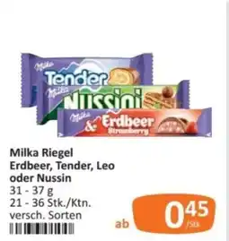 Kastner Milka Riegel Erdbeer, Tender, Leo oder Nussin Angebot