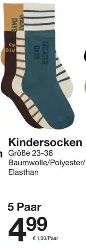 Zeeman Kindersocken Angebot