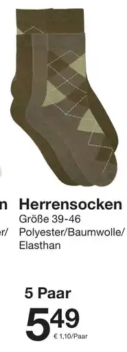 Zeeman Herrensocken Angebot