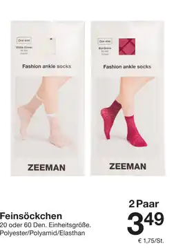 Zeeman Feinsöckchen Angebot
