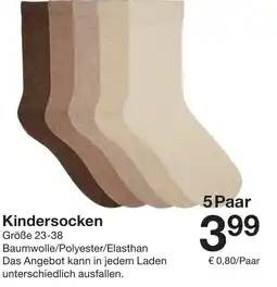 Zeeman Kindersocken Angebot