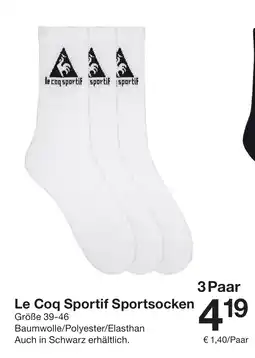 Zeeman Le Coq Sportif Sportsocken Angebot