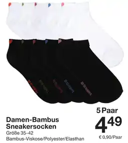 Zeeman Damen-Bambus Sneakersocken Angebot