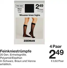 Zeeman Feinkniestrümpfe Angebot