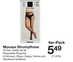 Zeeman Mousse Strumpfhose Angebot