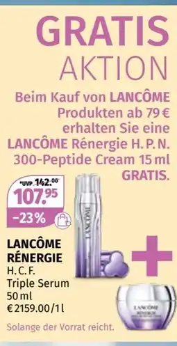 Müller Lancôme rénergie h.c.f. Angebot
