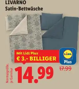 Lidl LIVARNO Satin-Bettwäsche Angebot