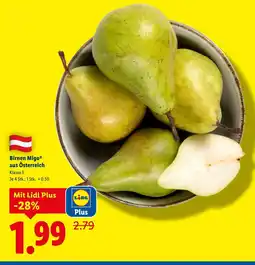 Lidl Birnen Mig aus Österreich Angebot