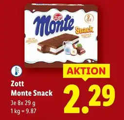 Lidl Zott Monte Snack Angebot