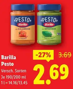 Lidl Barilla Pesto Angebot