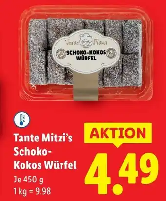 Lidl Tante Mitzi's Schoko- Kokos Würfel Angebot