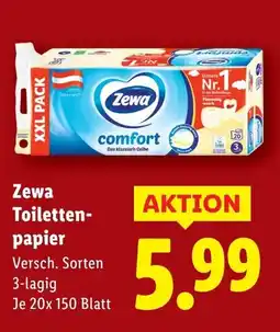 Lidl Zewa Toilettenpapier Angebot