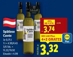 Lidl Spätlese Cuvée Angebot