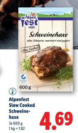 Lidl Alpenfest Slow Cooked Schweine- haxe Angebot