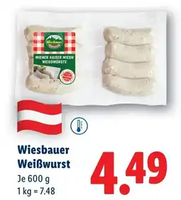 Lidl Wiesbauer Weißwurst Angebot
