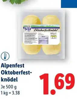 Lidl Alpenfest Oktoberfest- knödel Angebot
