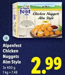 Lidl Alpenfest Chicken Nuggets Alm Style Angebot