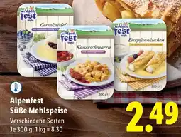 Lidl Alpenfest Süße Mehlspeise Angebot