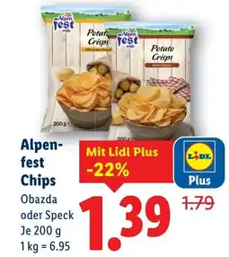Lidl Alpen- fest Chips Angebot
