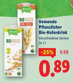 Lidl Vemondo Pflanzlicher Bio-Haferdrink Angebot