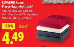 Lidl LIVARNO home Fleece-Spannleintuch Angebot