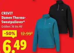 Lidl CRIVIT Damen Thermo- Sweatpullover Angebot
